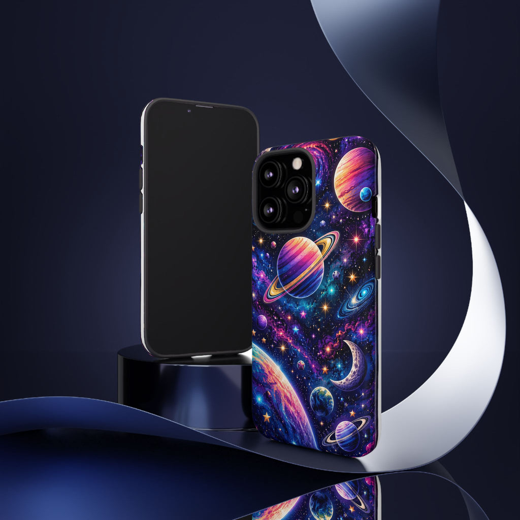 Colorful Galaxy Planets phone case | Tough Case