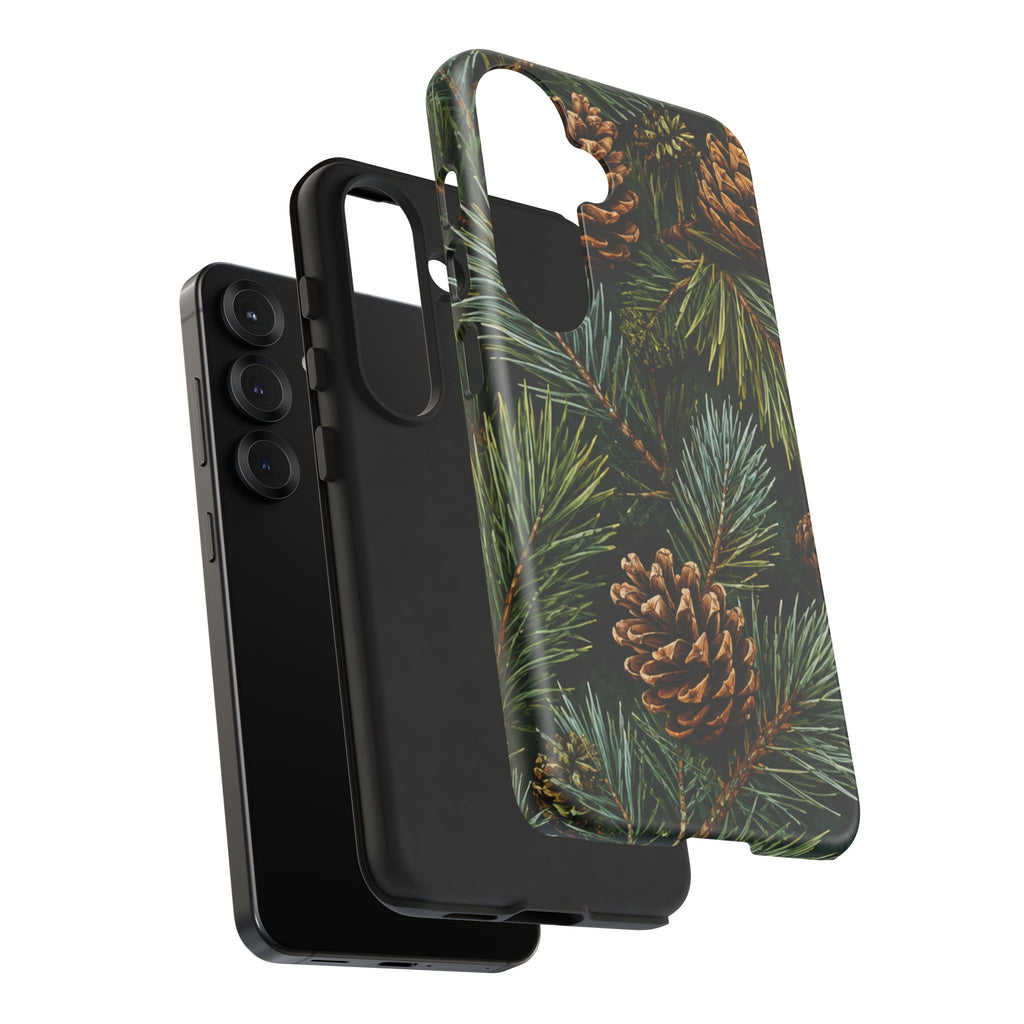 Pinecone Pines Phone Case — Festive Evergreen iPhone Cover