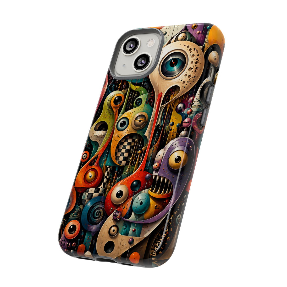 Surreal Monster Art Phone Case — Colorful Abstract Creature Design