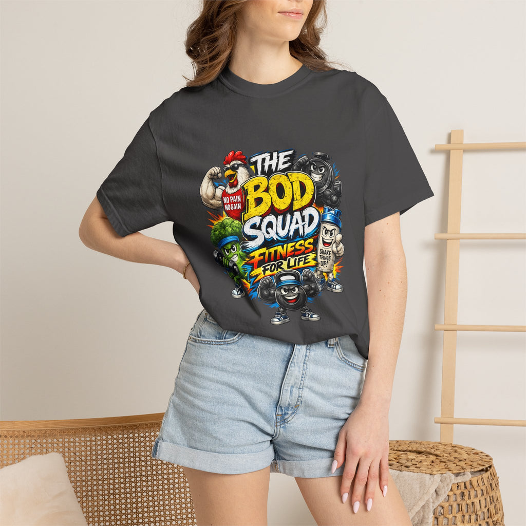 The Bod Squad Fitness For Life T-Shirt | Cartoon Gym Characters