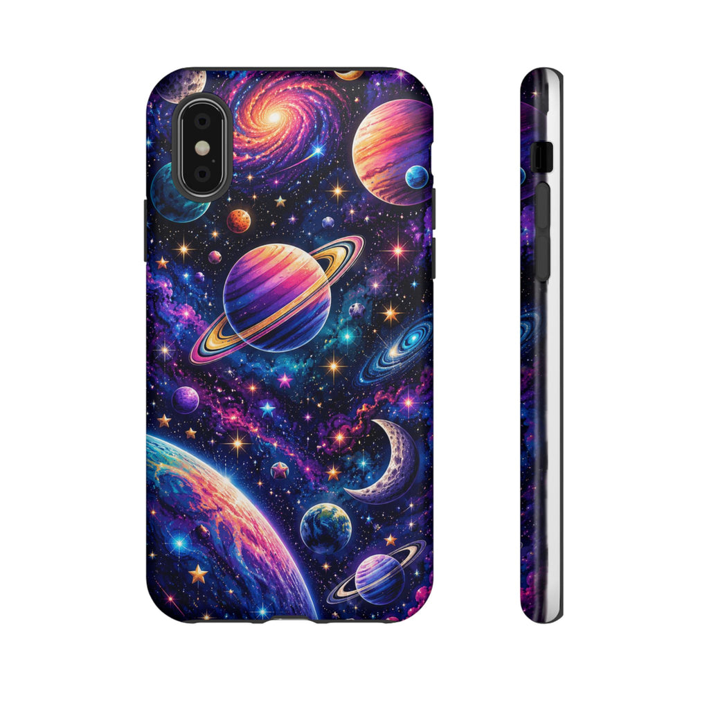 Colorful Galaxy Planets phone case | Tough Case
