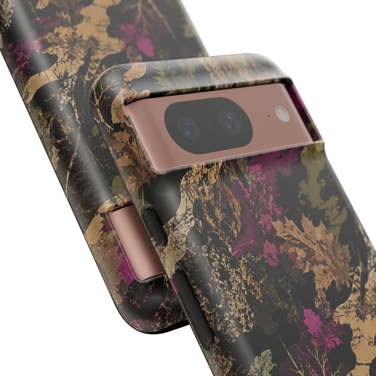 Camo Floral Tough Phone Case — Rugged Nature-Inspired Protection
