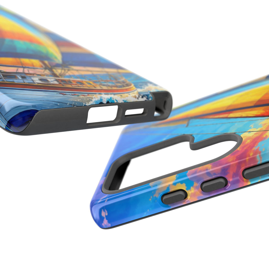 Sailboat Sunset Phone Case — Colorful Nautical iPhone Cover