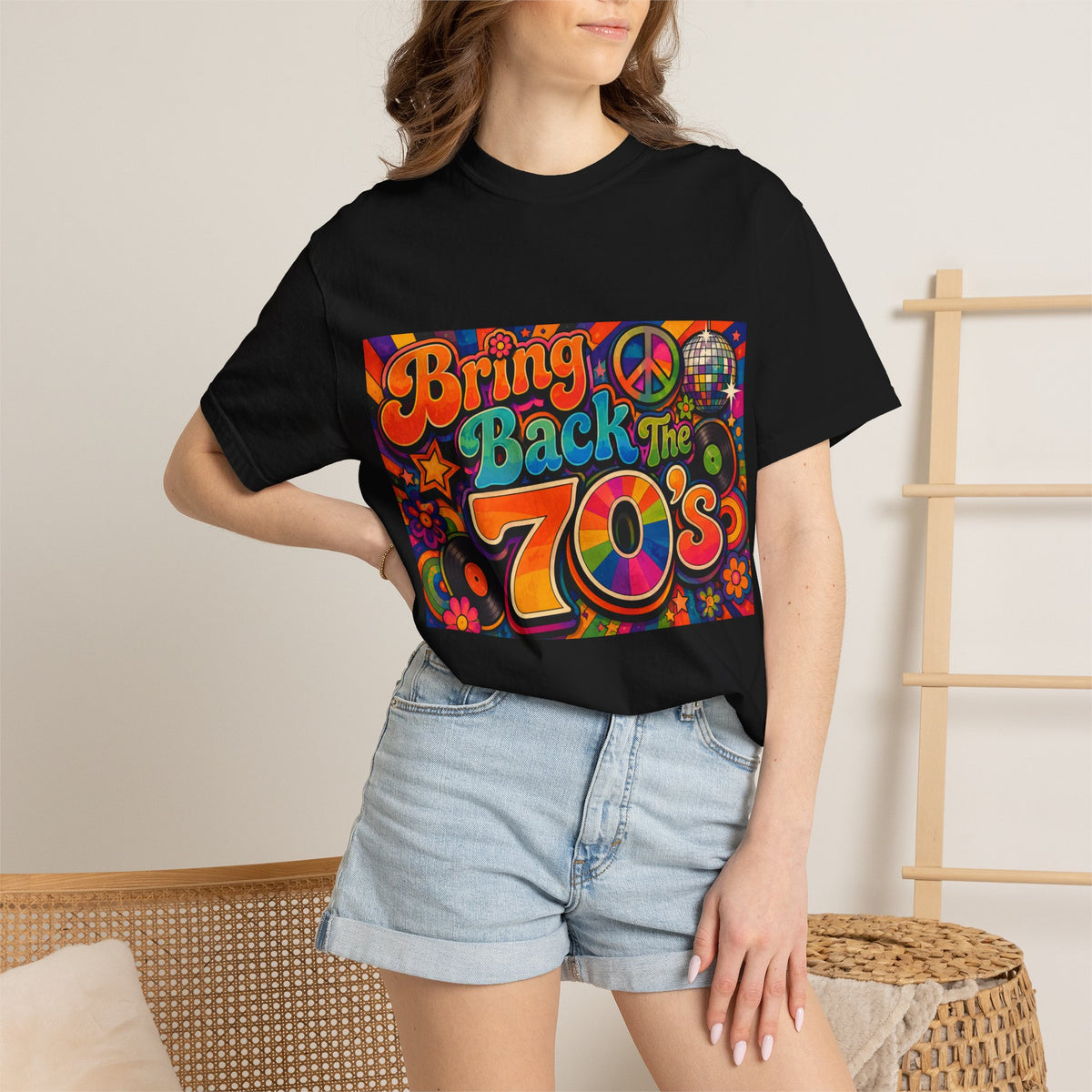 Bring Back the 70s T-shirt | Retro Psychedelic Disco Design