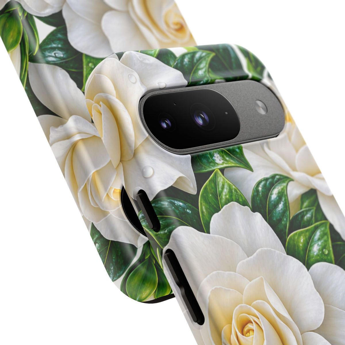 Floral Camellia Tough Case — White Gardenia Phone Cover