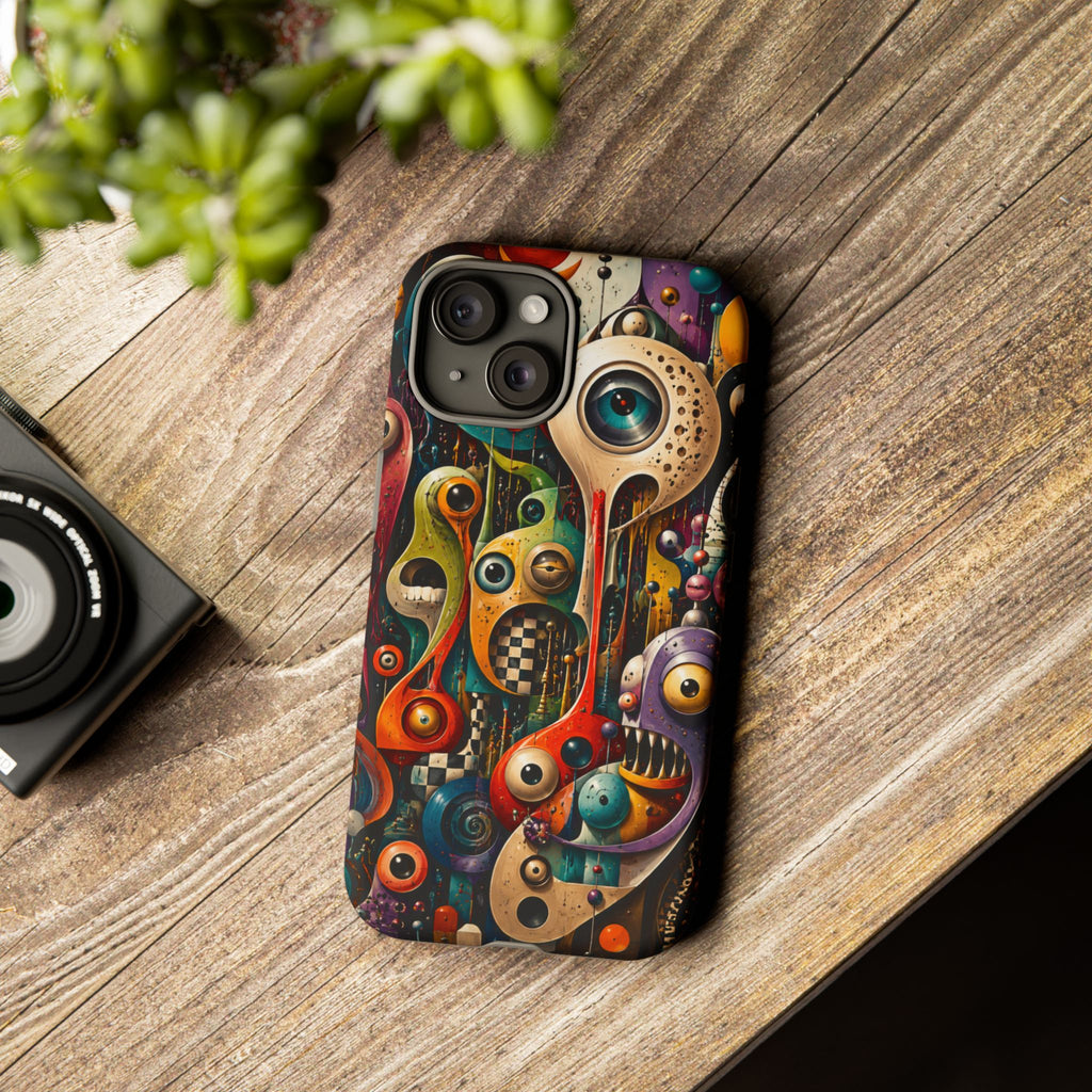 Surreal Monster Art Phone Case — Colorful Abstract Creature Design