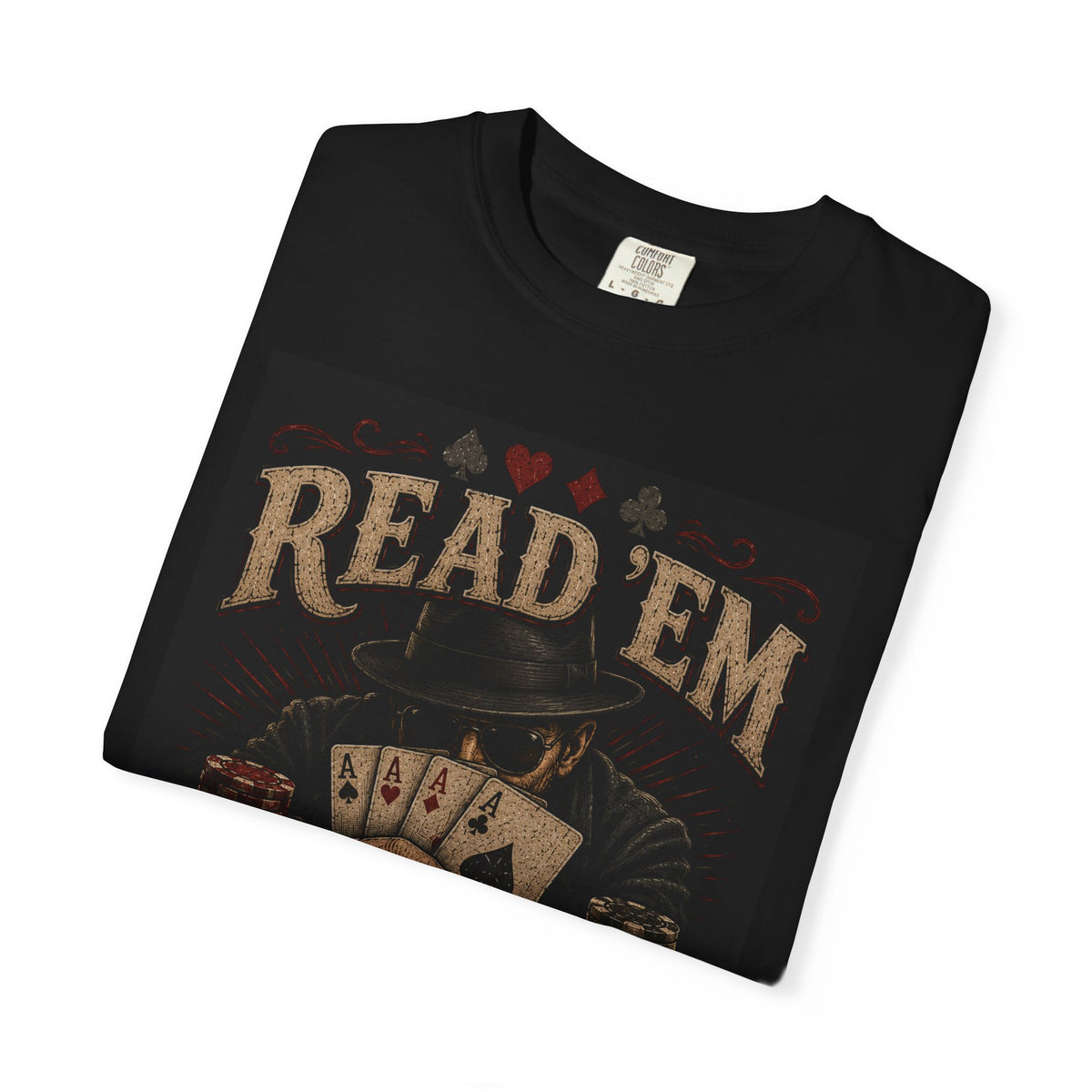 Read 'Em and Weep T-shirt | Poker Skull Cards, Vintage Gambling Tee