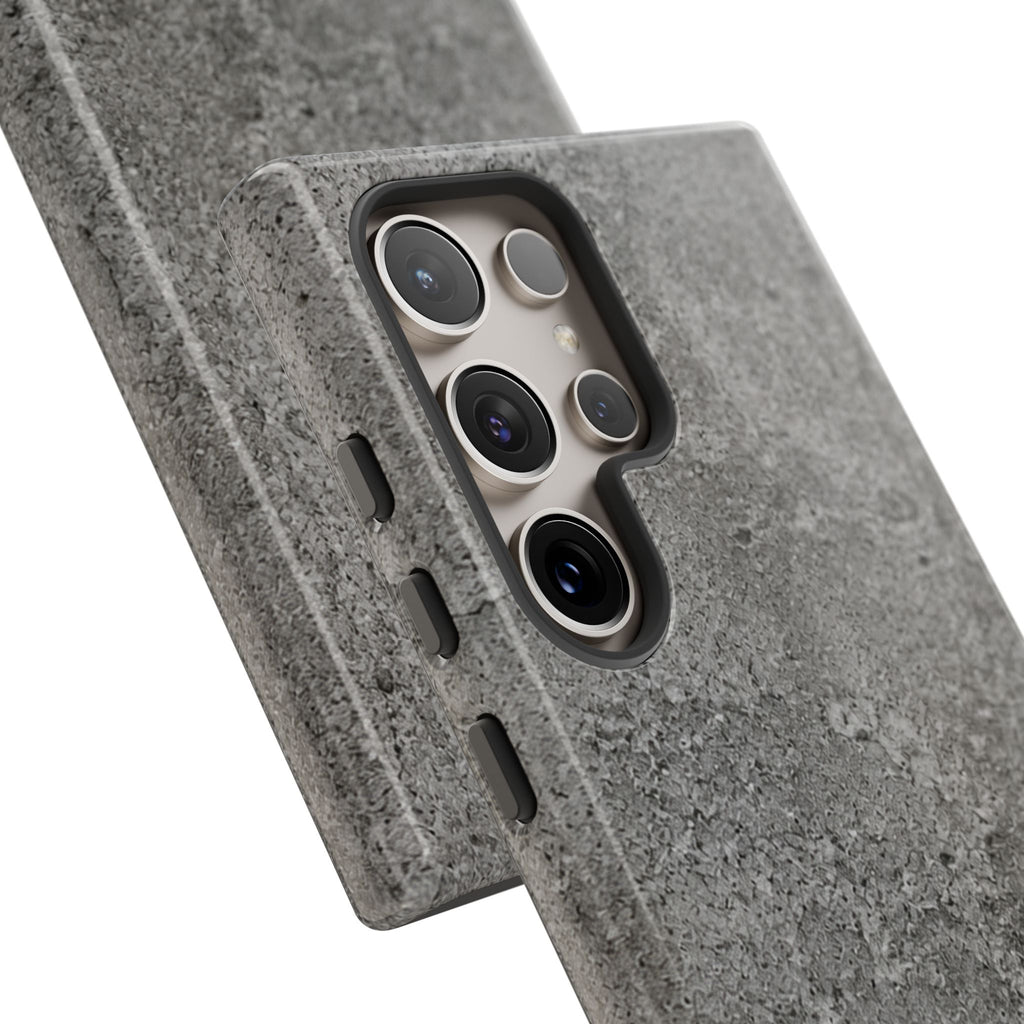 Concrete Texture Phone Case — Rugged Grey Protective iPhone Cover
