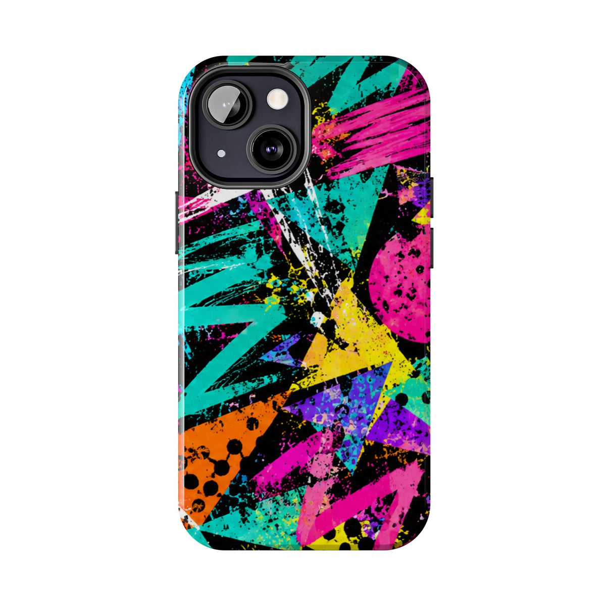 Tough Phone Case — Neon Graffiti Splash Protective Cover