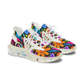 Women’s Mesh Sneakers — Colorful Flower Power Floral Athletic Shoes