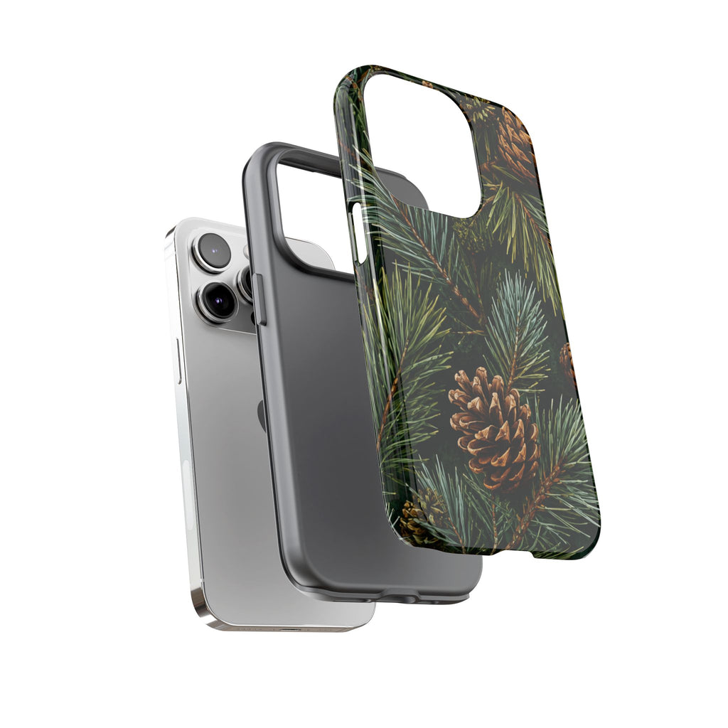 Pinecone Pines Phone Case — Festive Evergreen iPhone Cover
