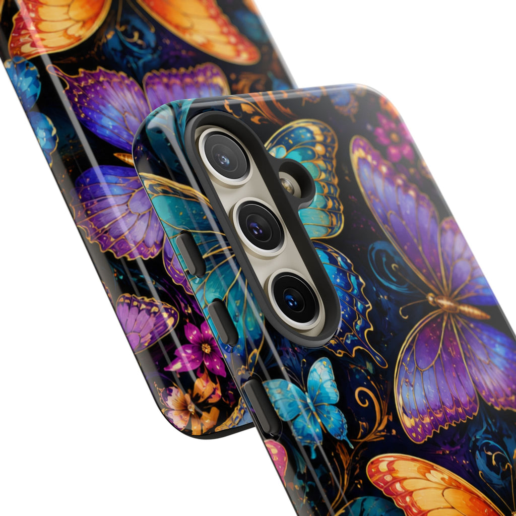 Butterfly Tough Phone Case — Colorful Floral Butterflies Protective Cover