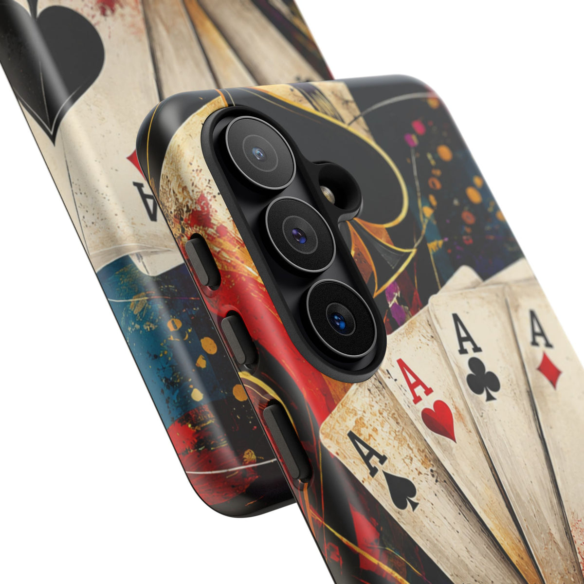 Casino Poker Ace Phone Case — Vintage Playing Cards & Chips Protective Cover