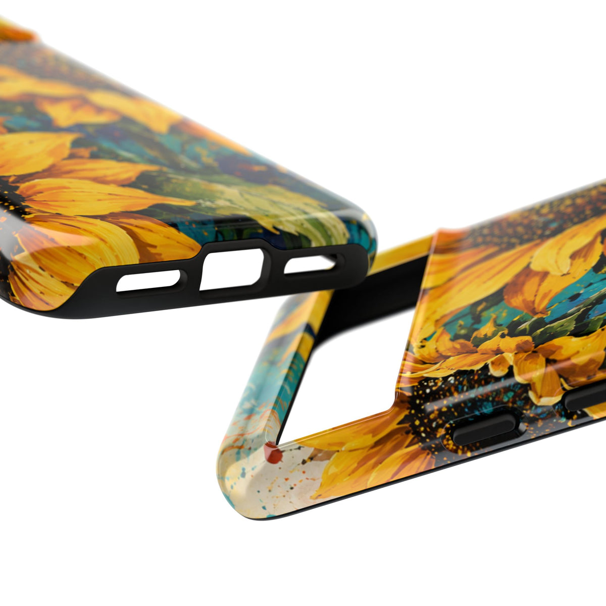 Sunflower Art Phone Case — Vibrant Yellow Floral Tough Case