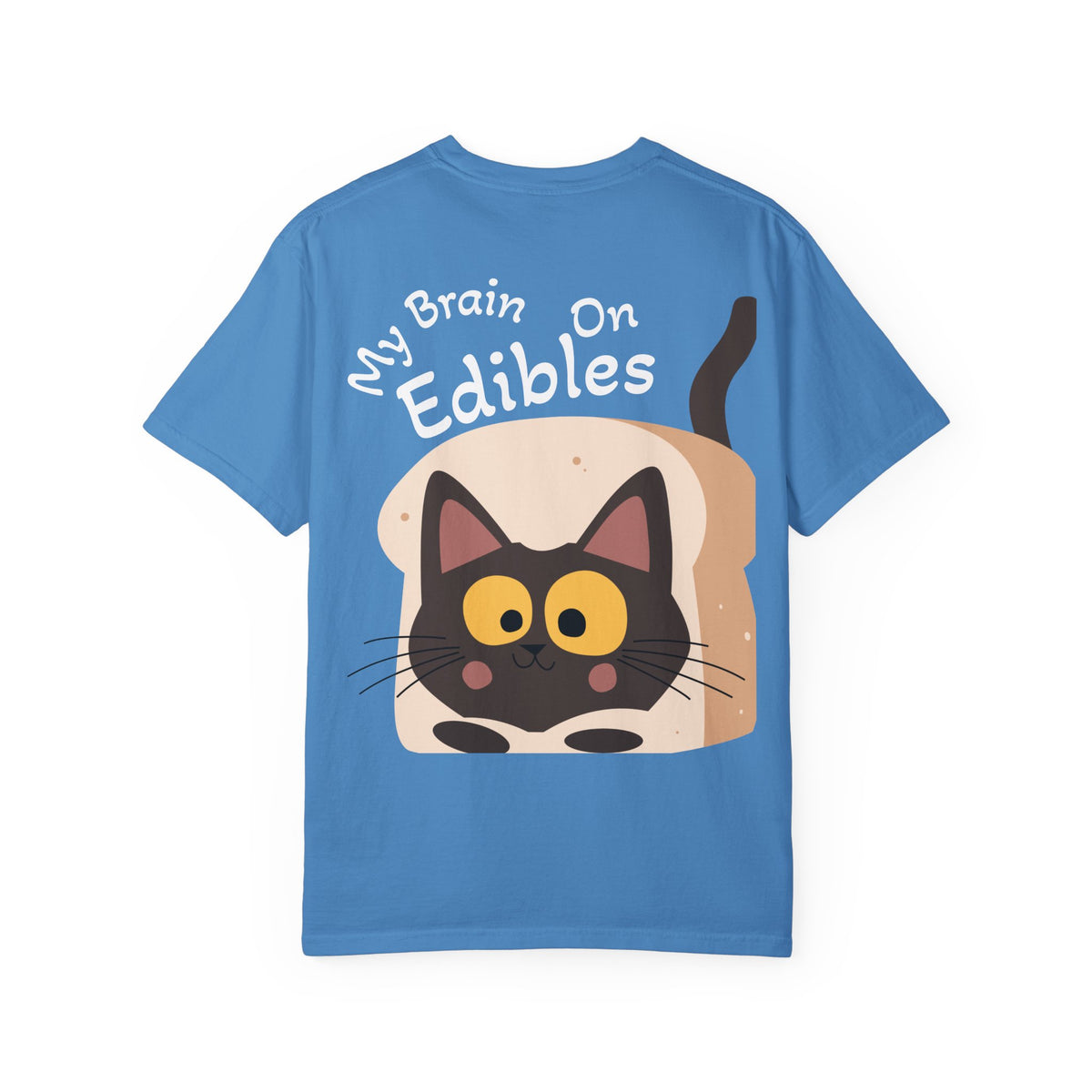 Black Cat in Toast T-Shirt | Cute Kawaii Kitty Illustration