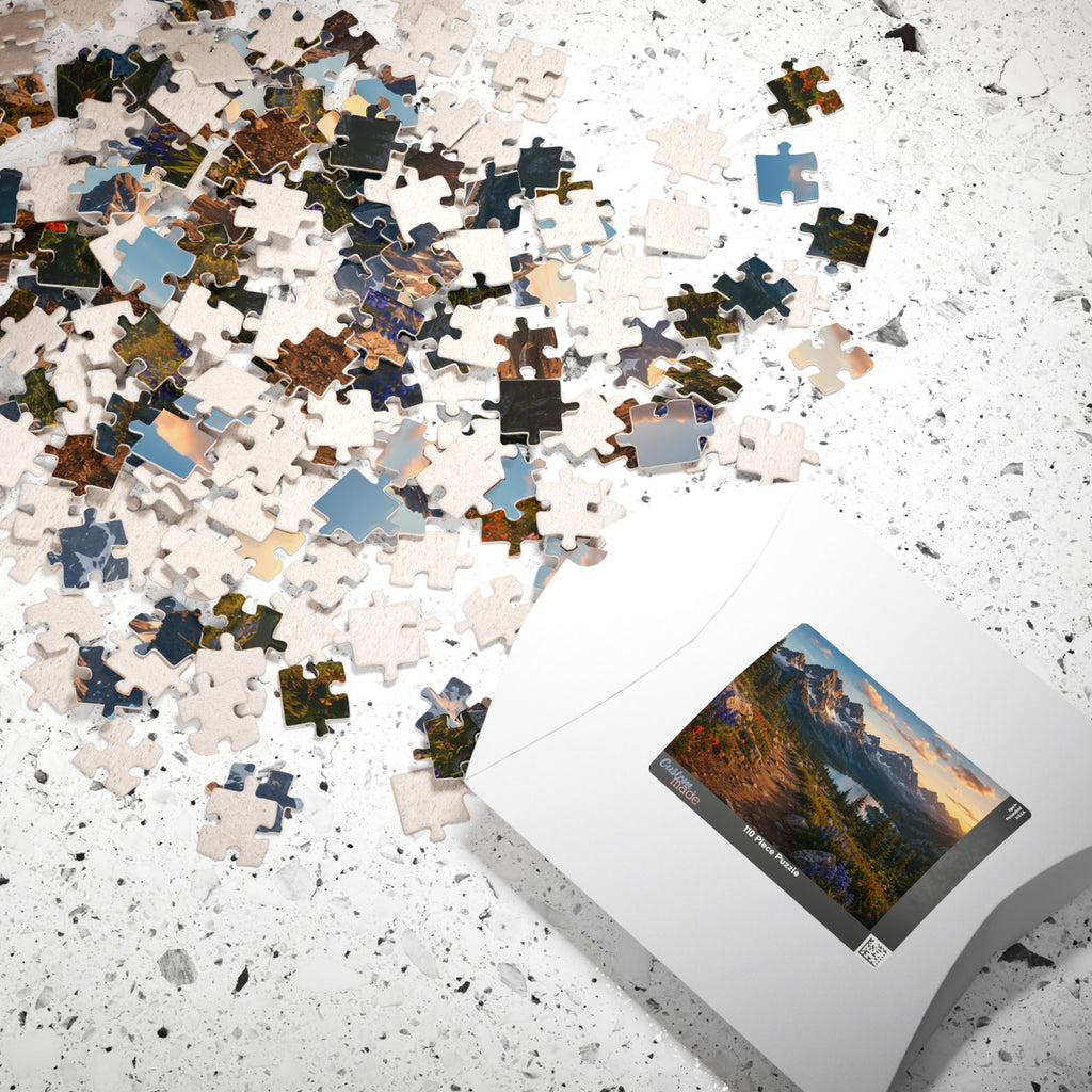 Sunset Mountain Trail Puzzle | Scenic Landscape Jigsaw