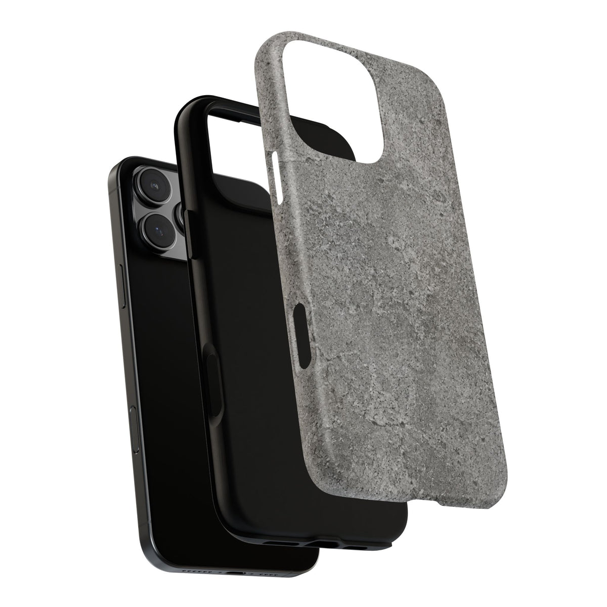 Concrete Texture Phone Case — Rugged Grey Protective iPhone Cover