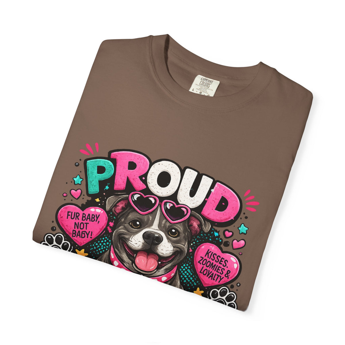 Proud Pitbull Mom T-Shirt | Cute Pitbull Illustration
