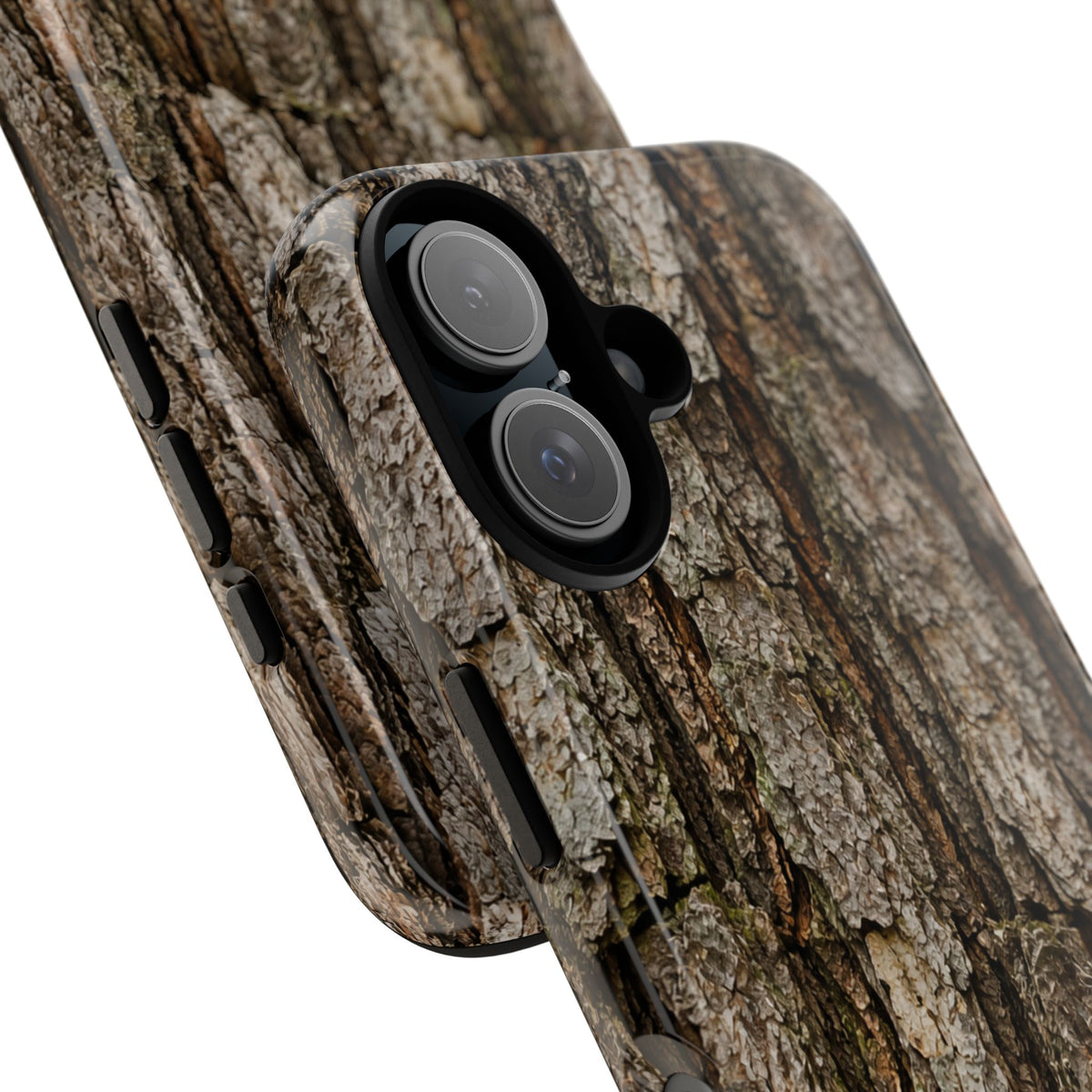 Bark Texture Phone Case - Rugged Woodland Camouflage for Nature Lovers