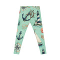 Nautical Lighthouse Anchor Leggings — Women's Sea-Print Casual Leggings