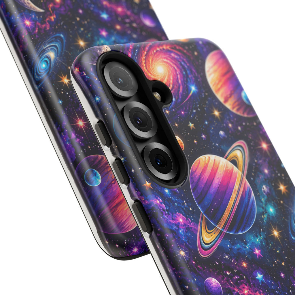 Colorful Galaxy Planets phone case | Tough Case