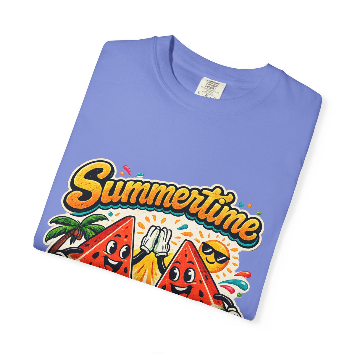 Summertime Fun Time Watermelon Graphic T-Shirt