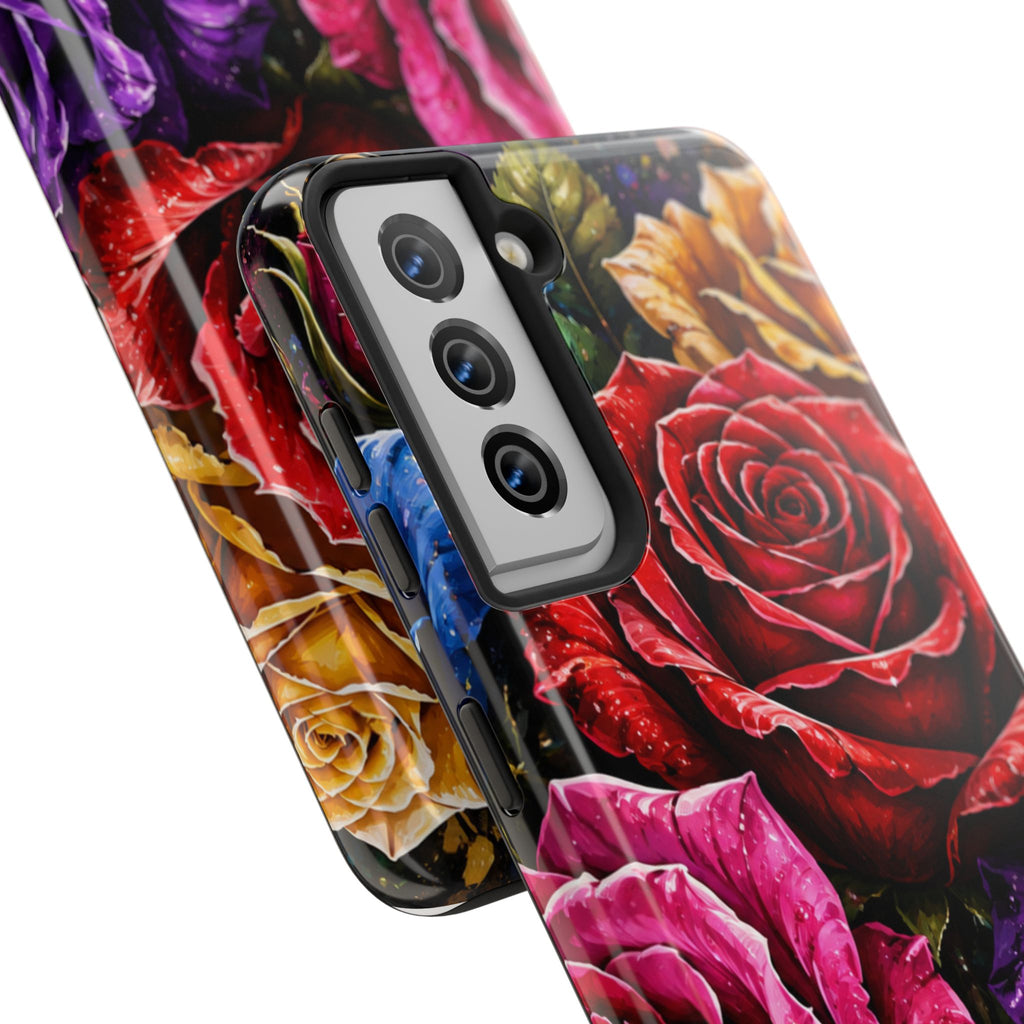 Tough Phone Case — Vibrant Rose Garden Protective Phone Cover