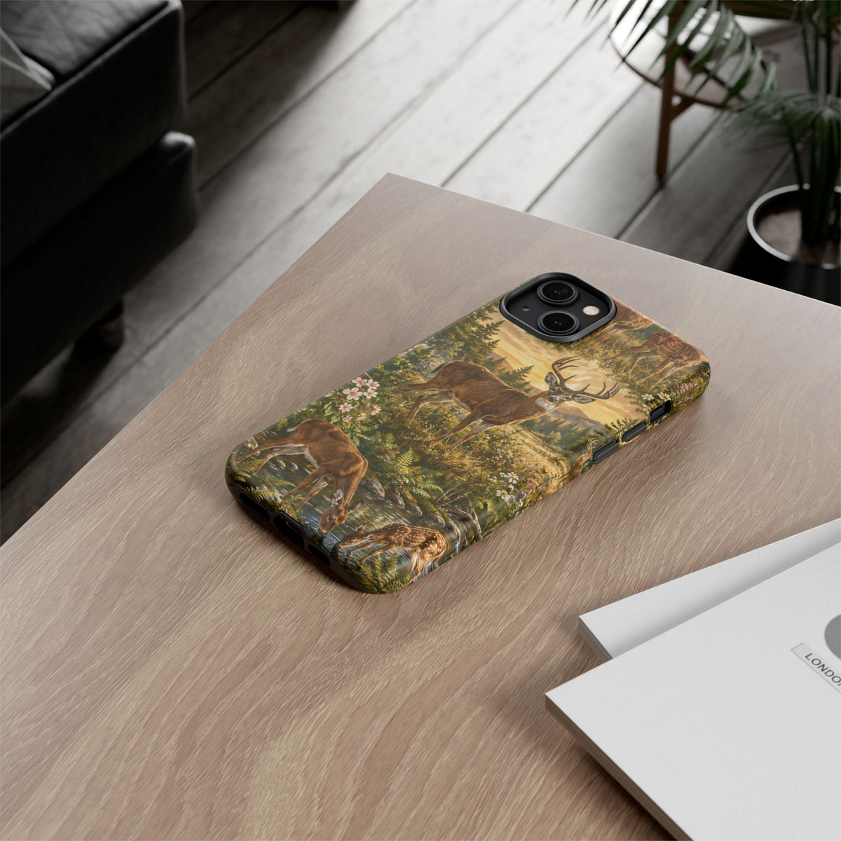 Deer Forest Phone Case — Woodland Bucks Nature iPhone Cover