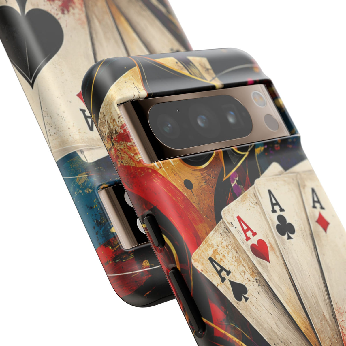 Casino Poker Ace Phone Case — Vintage Playing Cards & Chips Protective Cover