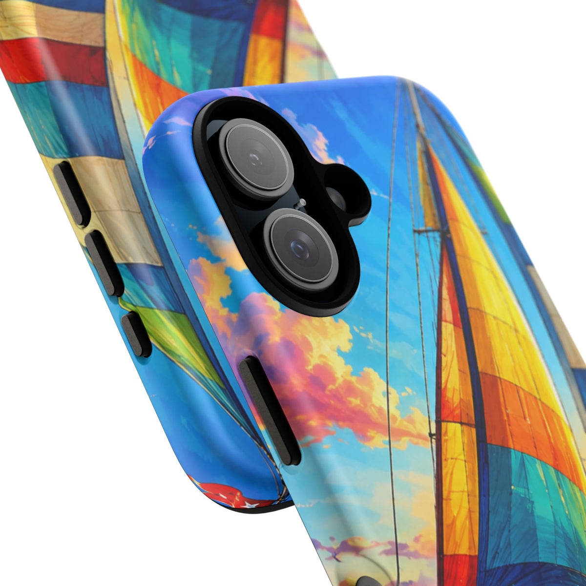 Sailboat Sunset Phone Case — Colorful Nautical iPhone Cover