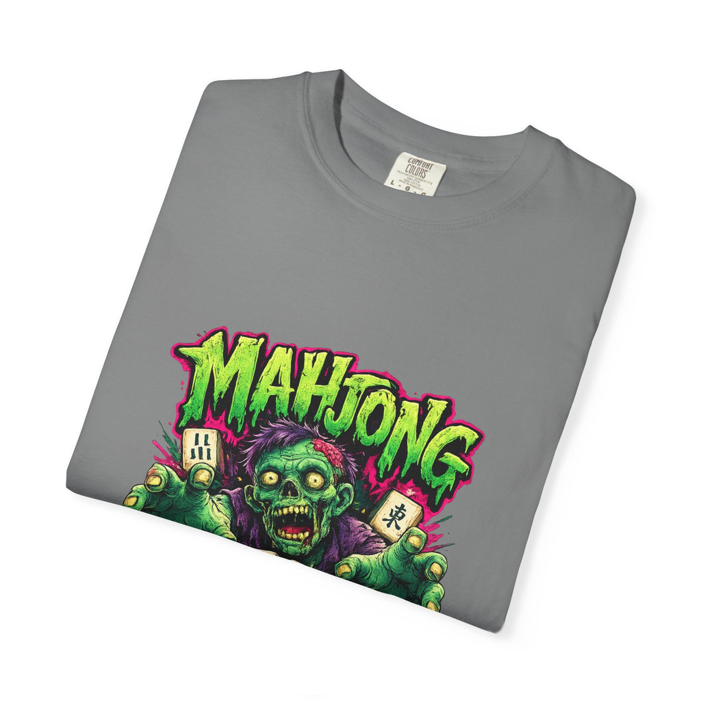 Mahjong Zombie T-shirt | Zombie Mahjong Tiles Graphic Tee