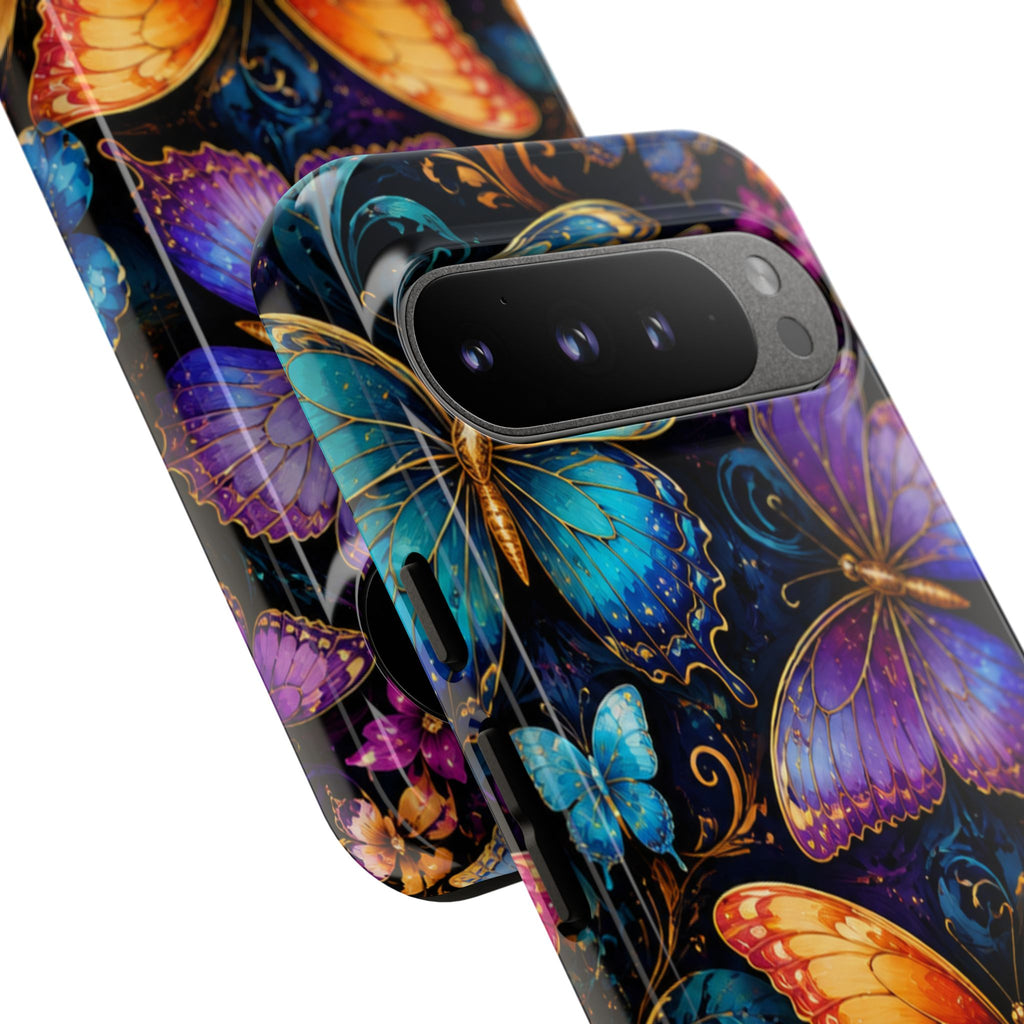 Butterfly Tough Phone Case — Colorful Floral Butterflies Protective Cover