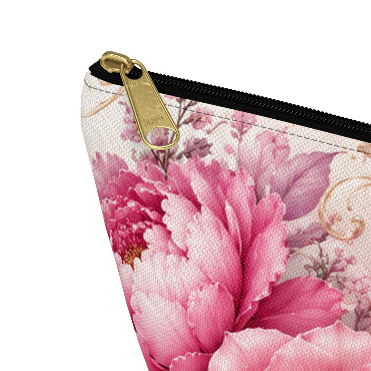 Vintage Pink Peonies Accessory Pouch