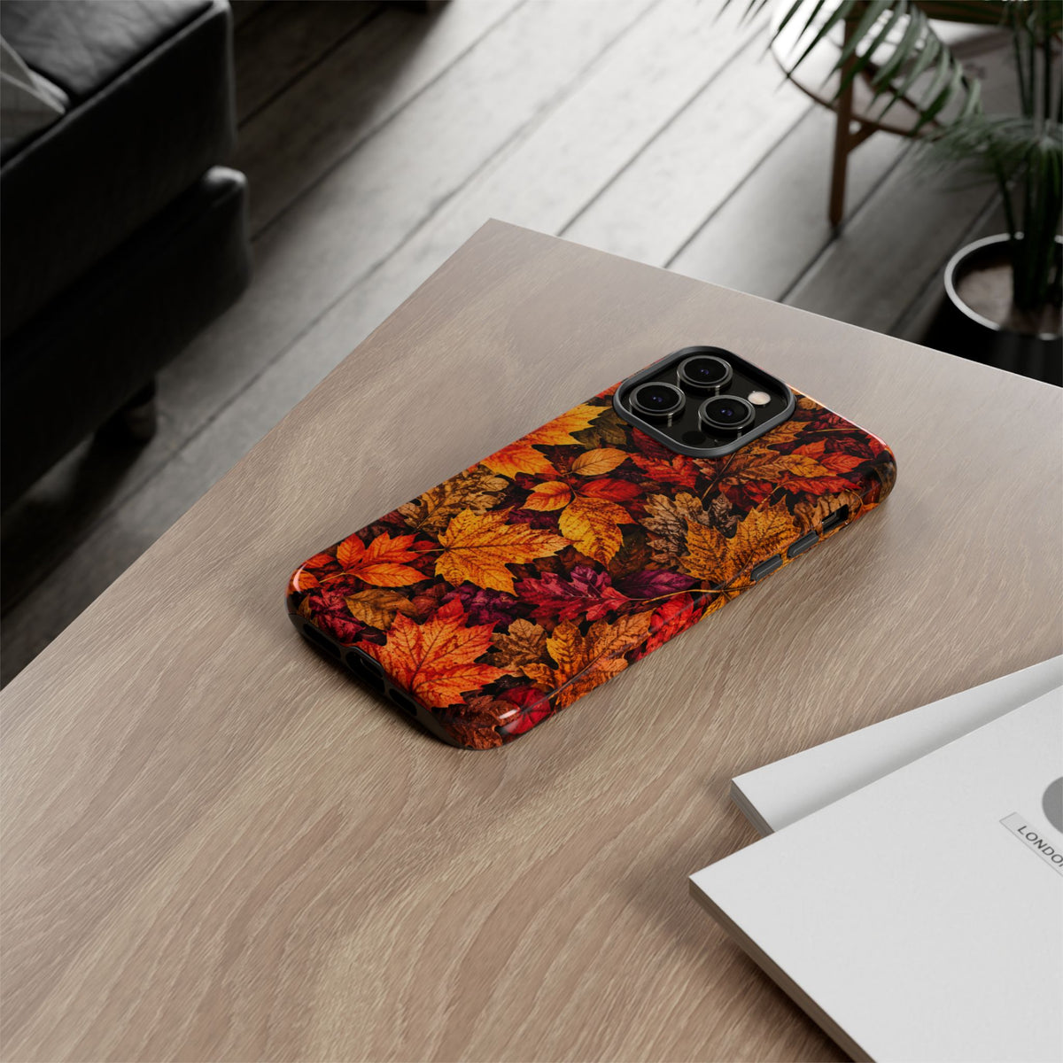 Autumn Leaves Tough Phone Case — Fall Foliage Protective Cover