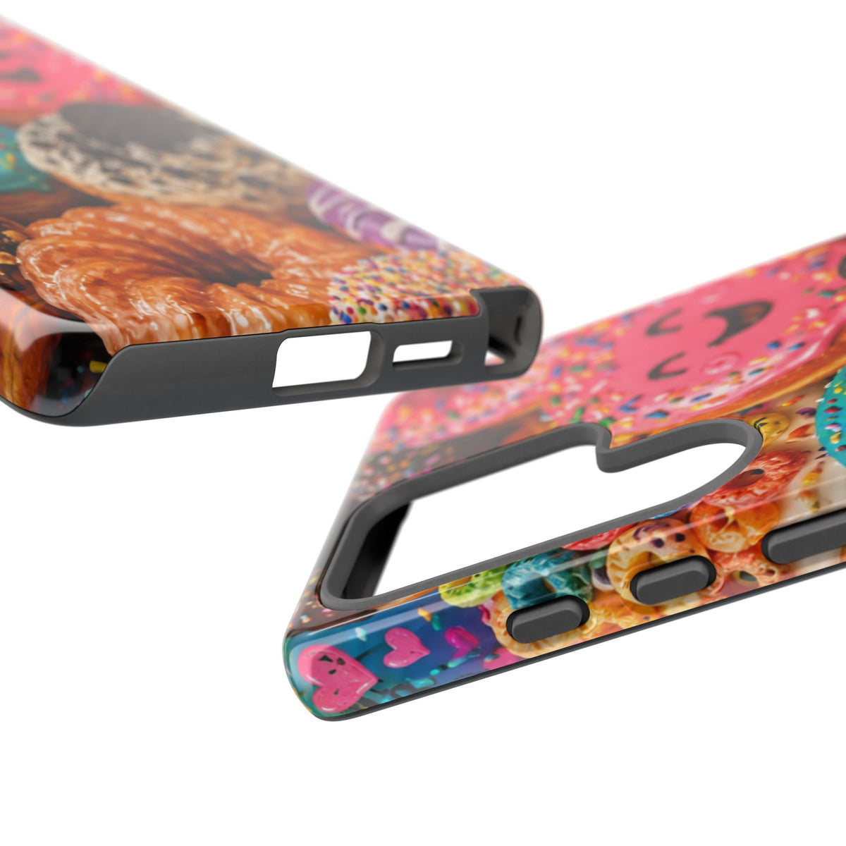 Donut Smile Tough Phone Case — Cute Colorful Desserts Protective Cover