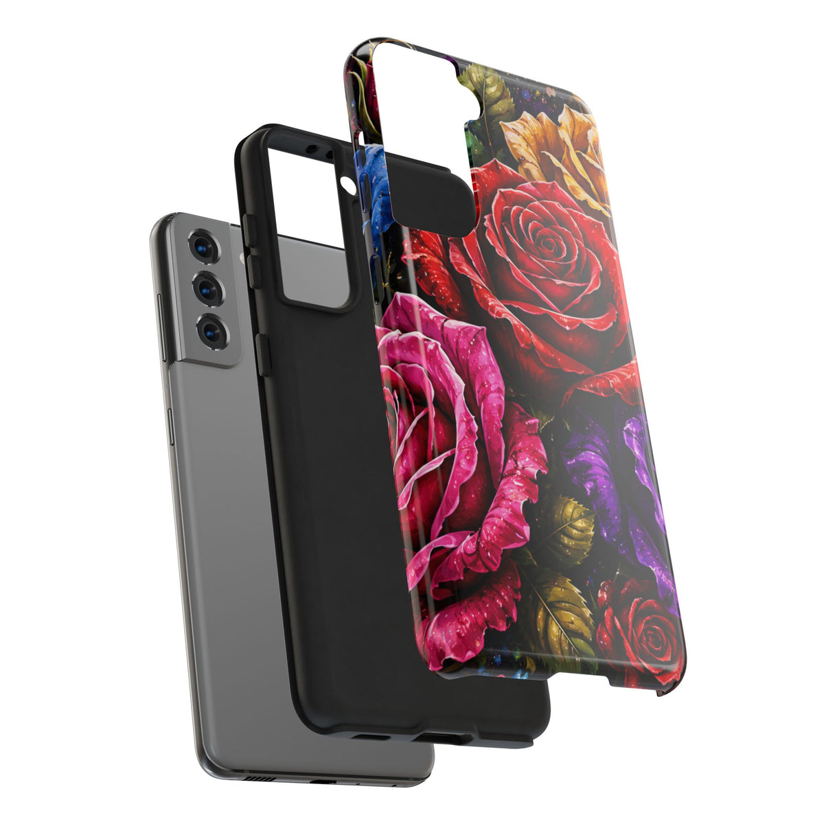 Tough Phone Case — Vibrant Rose Garden Protective Phone Cover