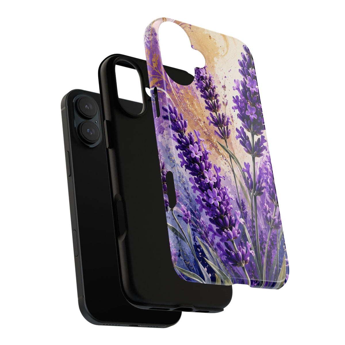 Lavender Bouquet Tough Phone Case — Protective Floral iPhone Case