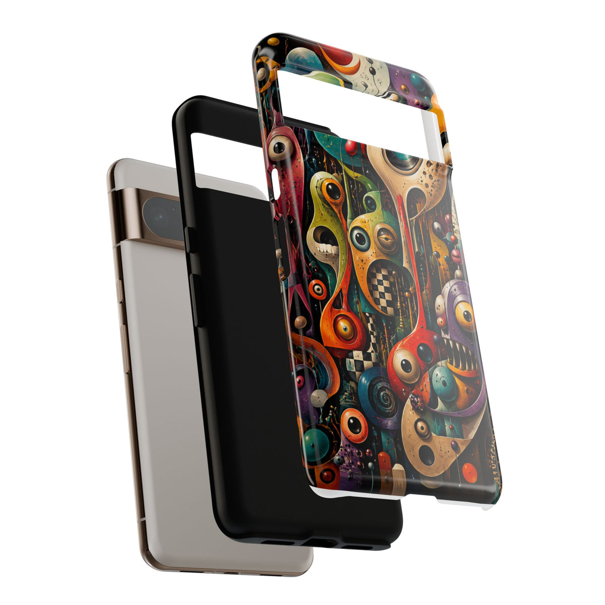 Surreal Monster Art Phone Case — Colorful Abstract Creature Design