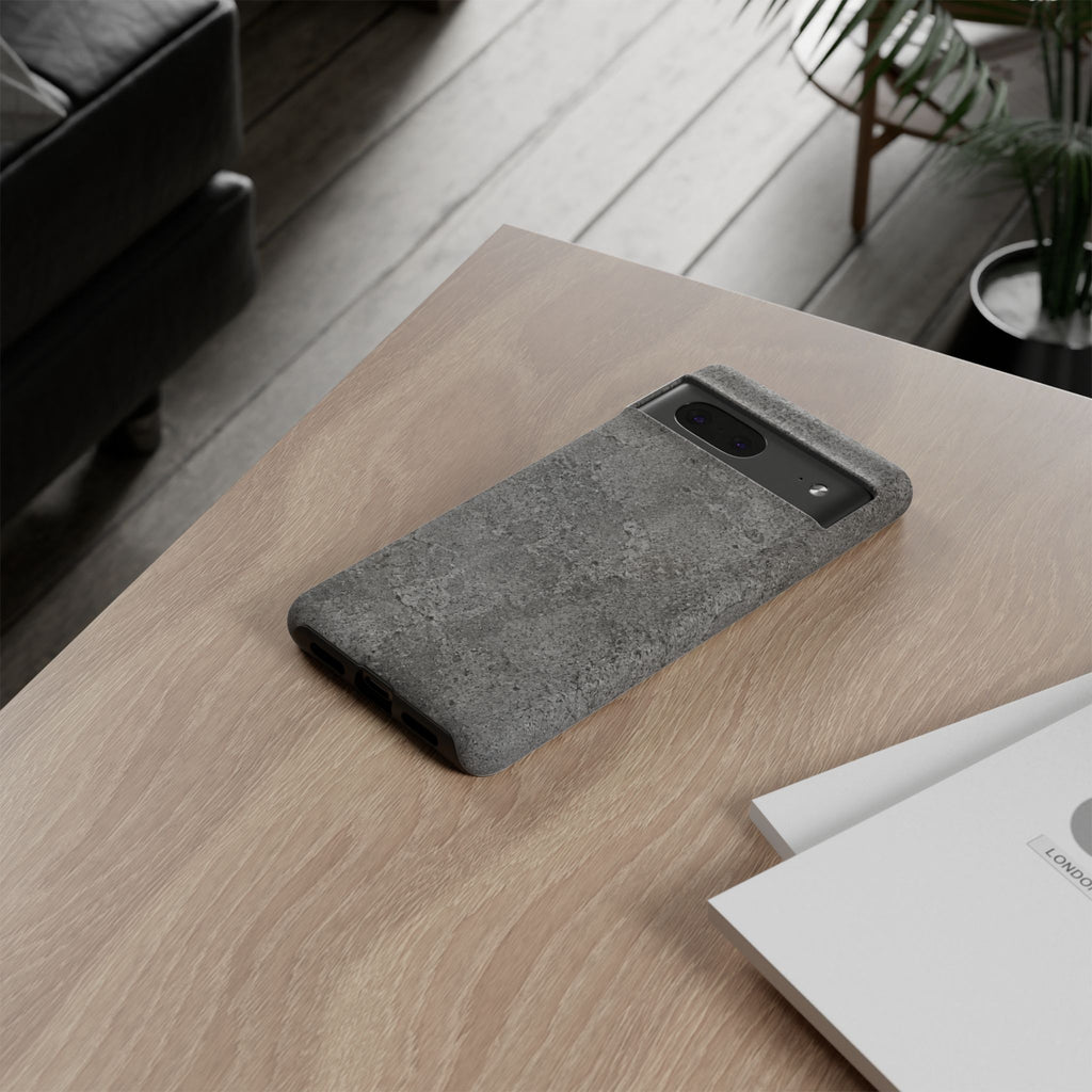 Concrete Texture Phone Case — Rugged Grey Protective iPhone Cover