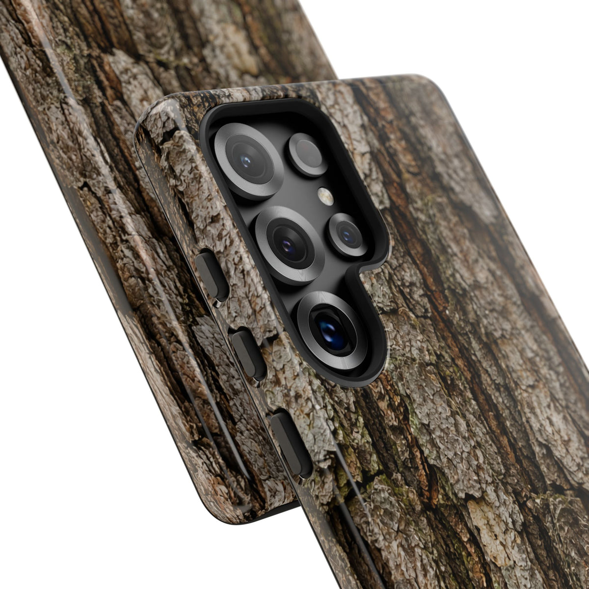 Bark Texture Phone Case - Rugged Woodland Camouflage for Nature Lovers