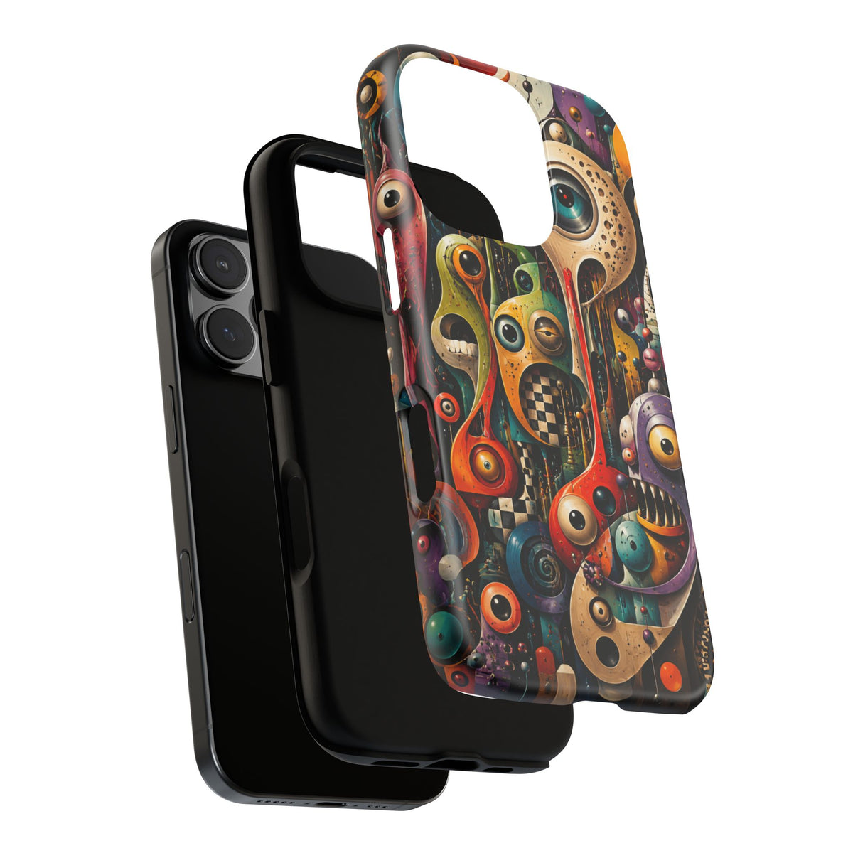 Surreal Monster Art Phone Case — Colorful Abstract Creature Design