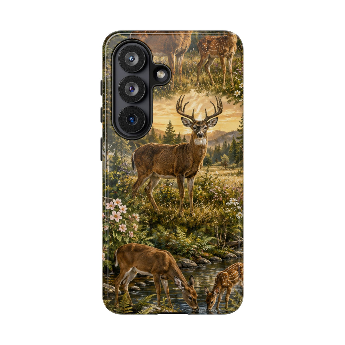 Deer Forest Phone Case — Woodland Bucks Nature iPhone Cover
