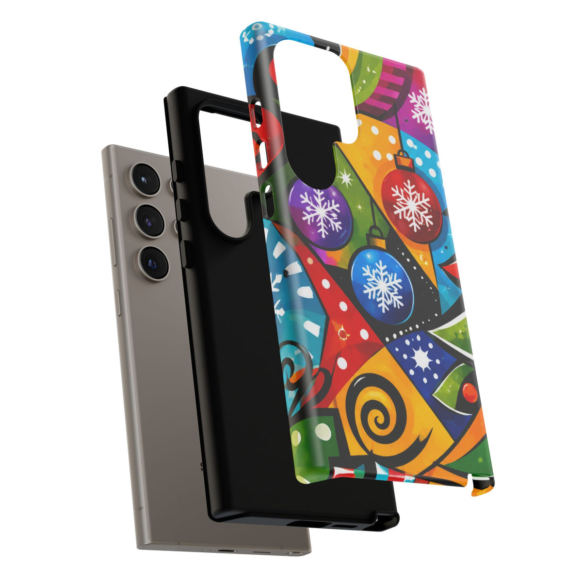 Holiday Ornament Phone Case — Colorful Festive Christmas Design