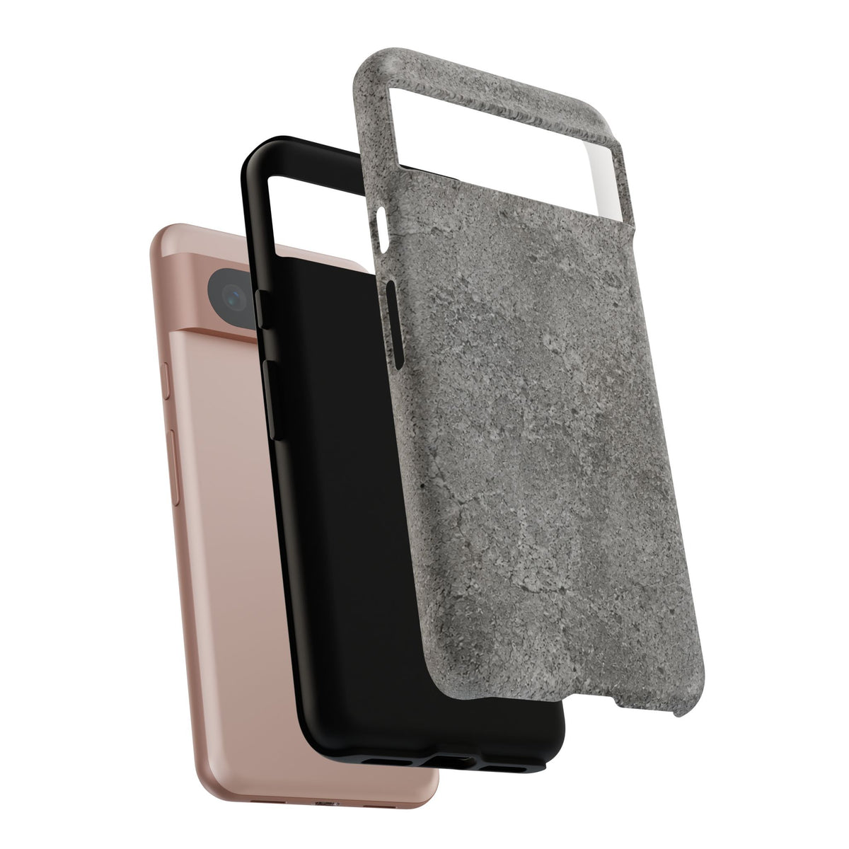 Concrete Texture Phone Case — Rugged Grey Protective iPhone Cover