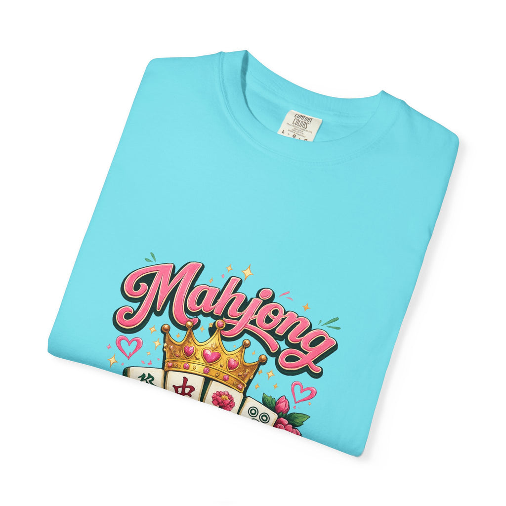 Mahjong Queen T-shirt | Mahjong Tiles Floral Design