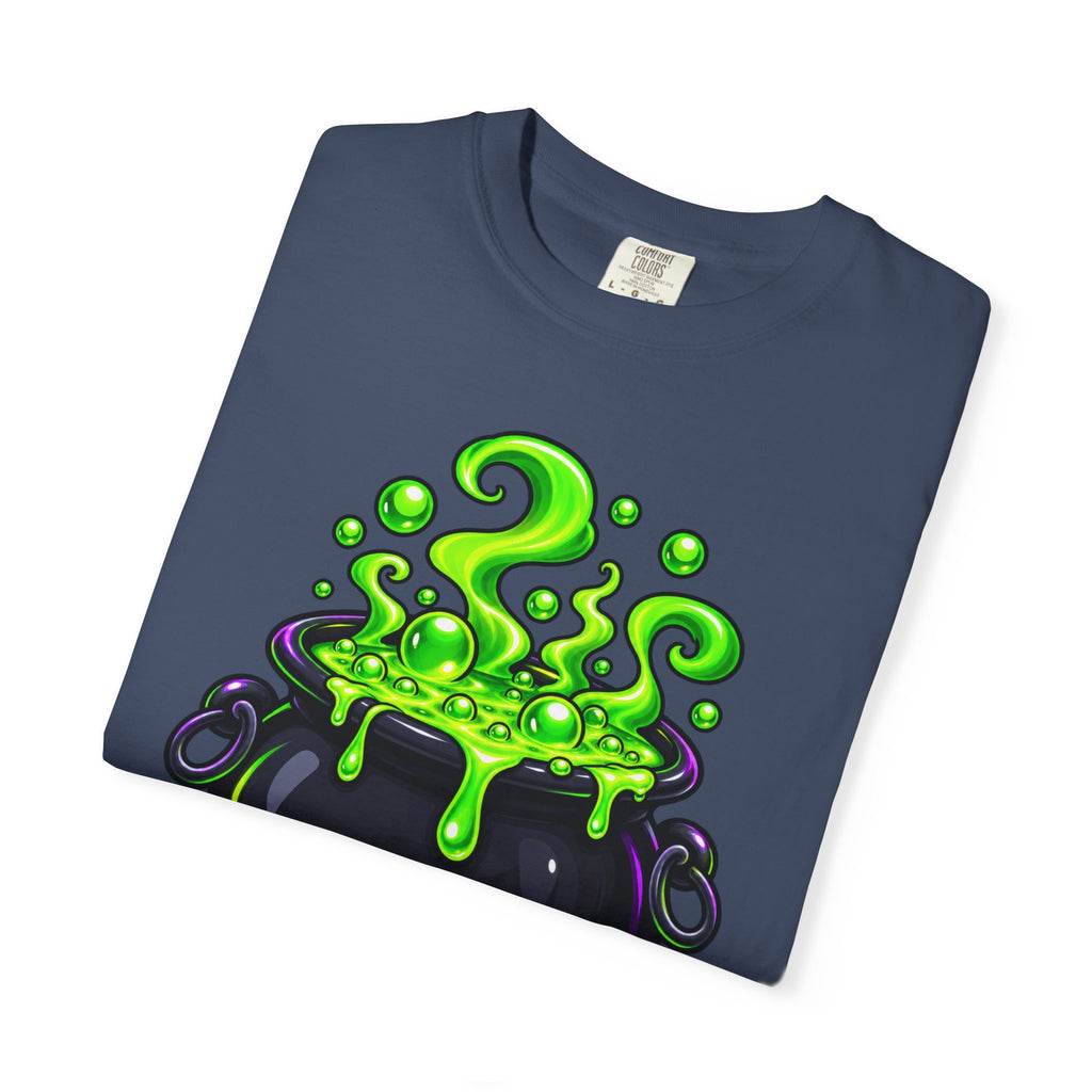 Glowing Witch Cauldron T-shirt | Spooky Halloween Potion Tee