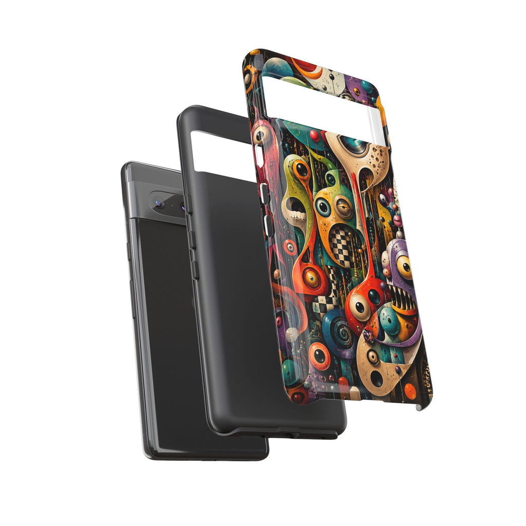 Surreal Monster Art Phone Case — Colorful Abstract Creature Design