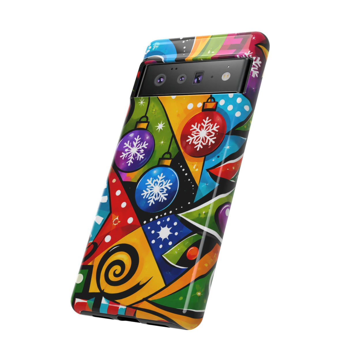 Holiday Ornament Phone Case — Colorful Festive Christmas Design