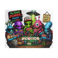 Aliens Poker Night Puzzle | Card Game Alien Illustration Jigsaw