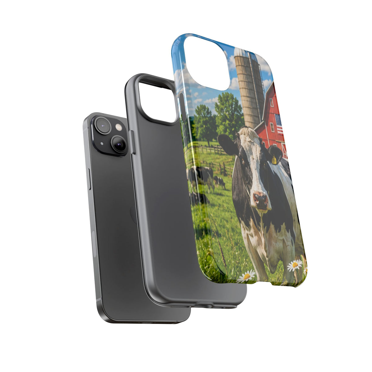 Cow Farm Phone Case — Rustic Barnyard iPhone Cover